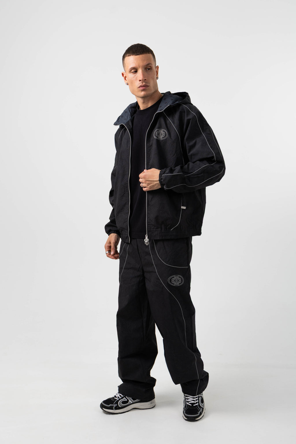 Ronin Reflective Black Windbreaker