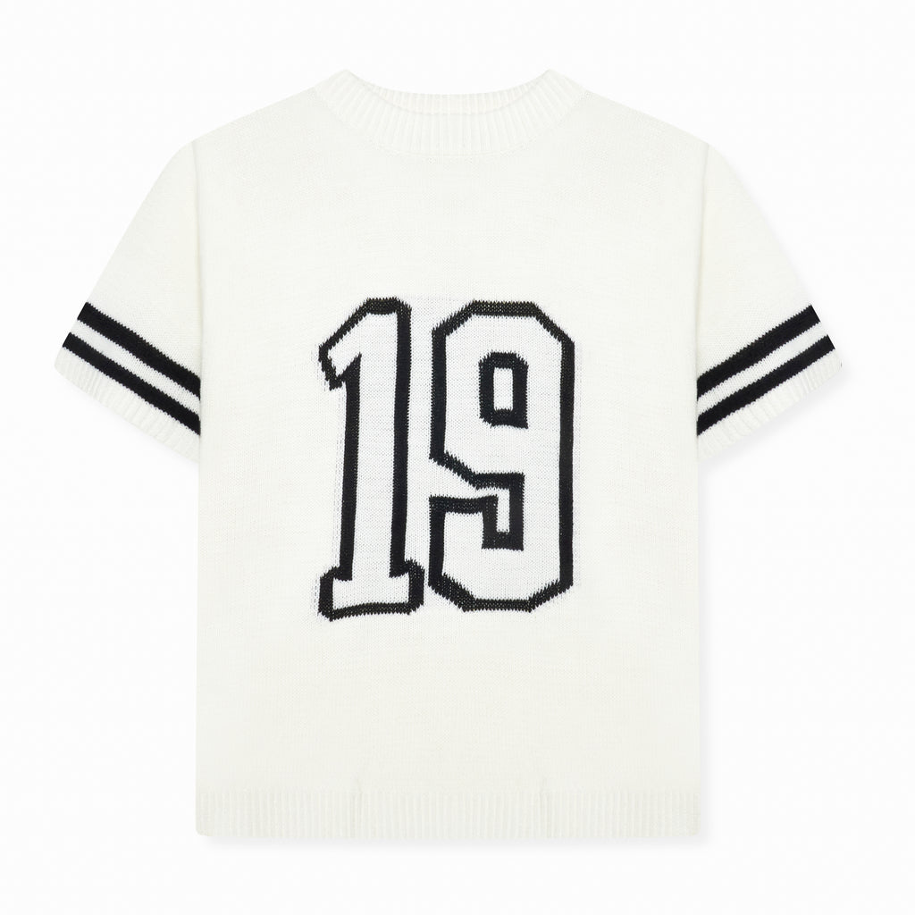 Nantes Knitted T-Shirt White