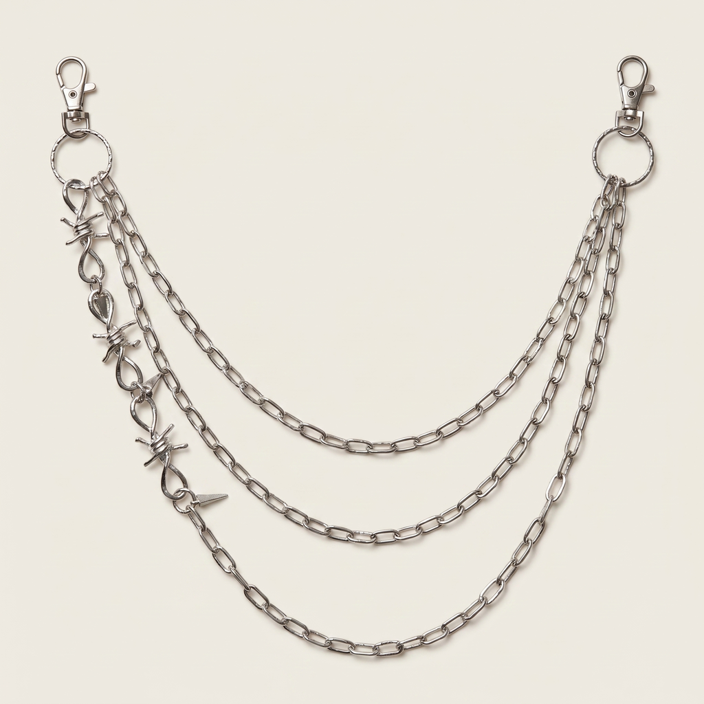 Layered Silver Point Necklace