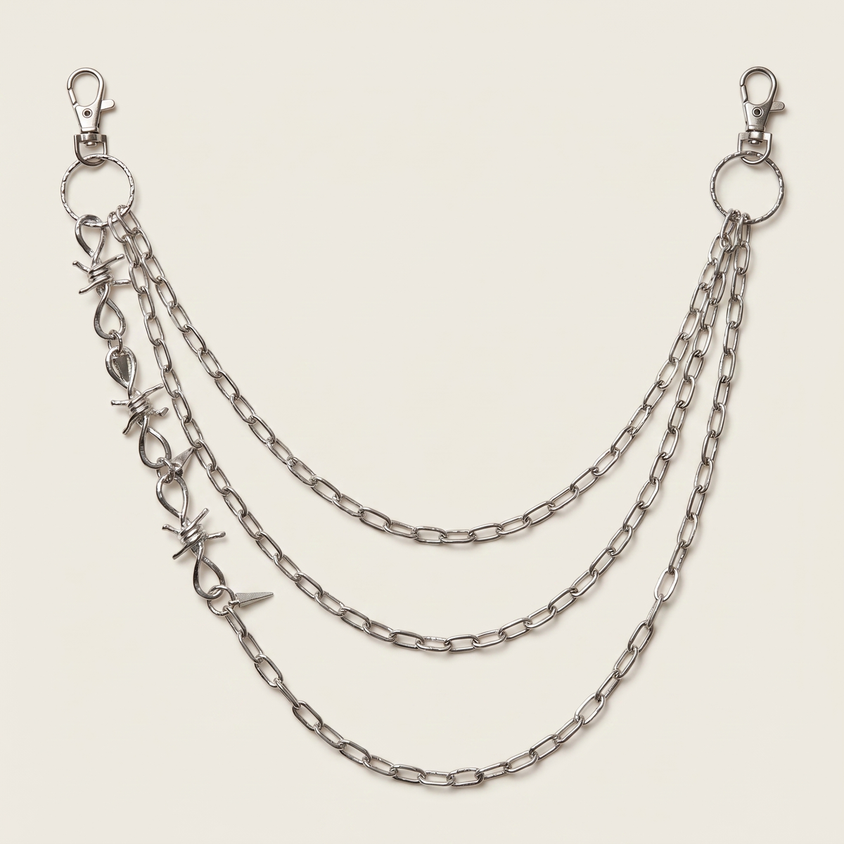 Collier en argent superposé