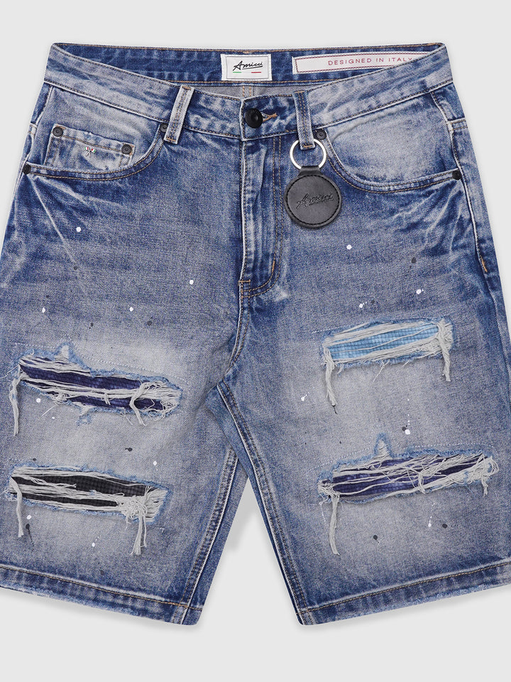 Sanko Mid Blue Shorts