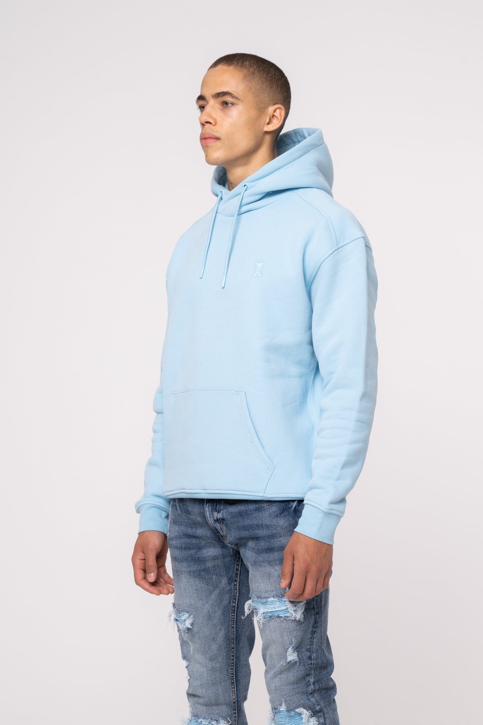 Baby blue hoodie best sale