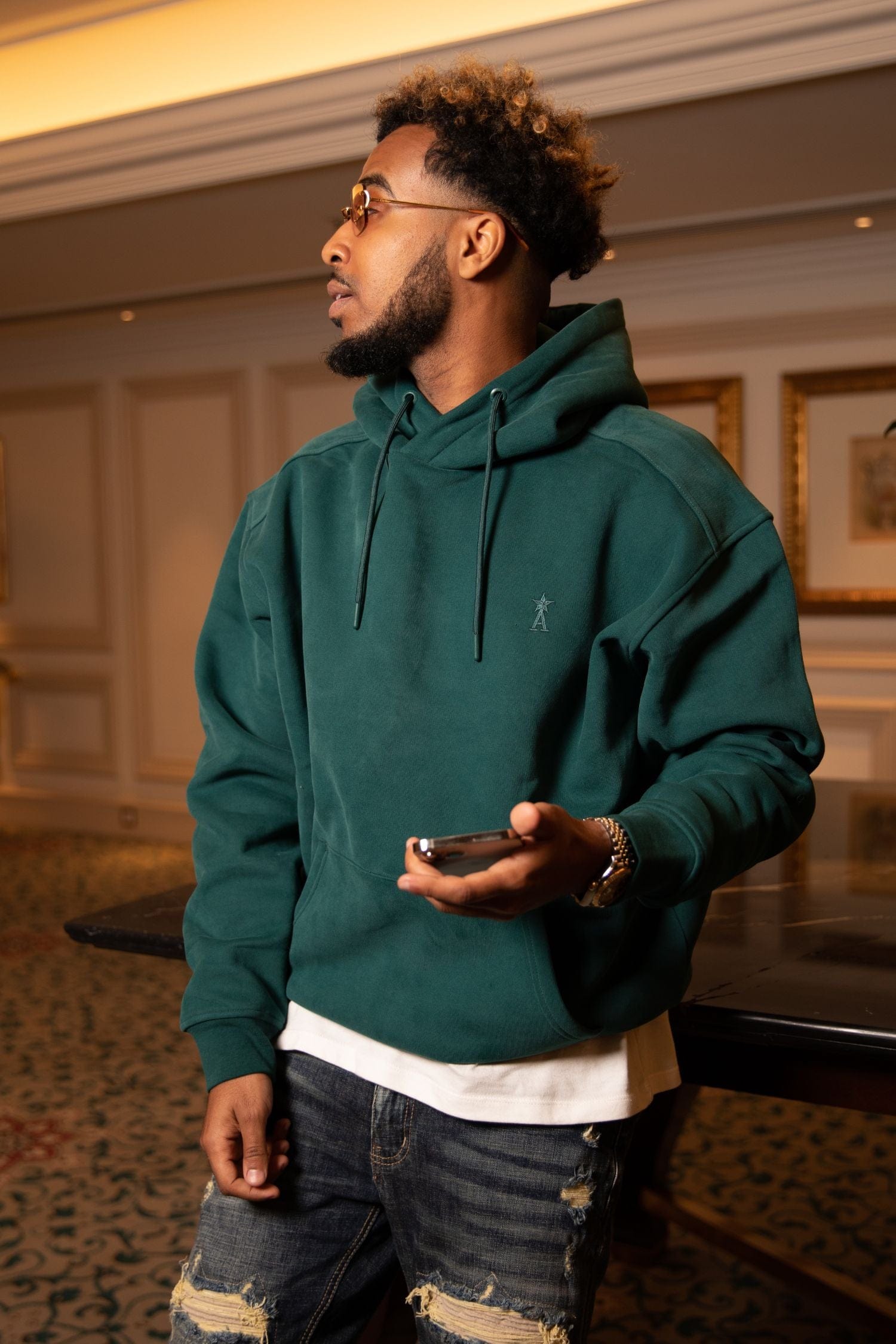 Amicci Hoodies Basic Hoodie Green